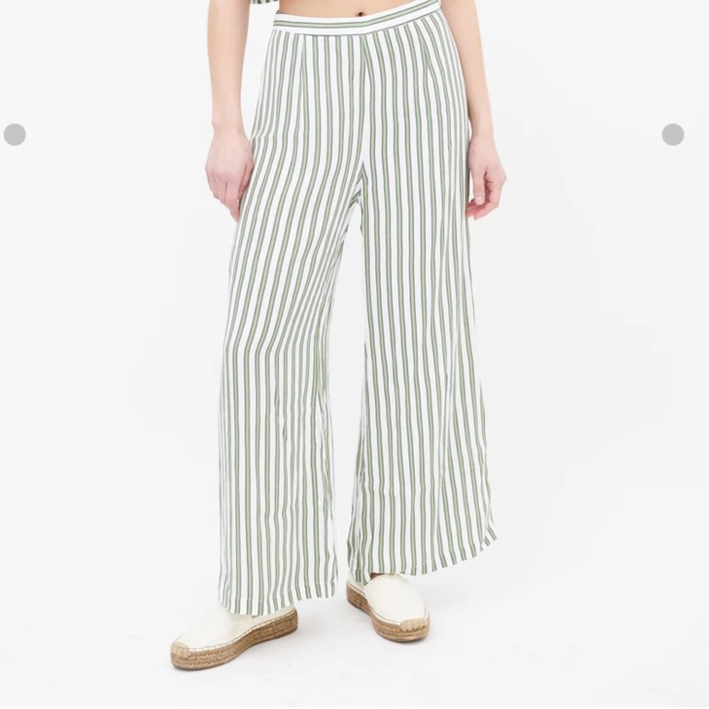 FAITHFUL THE BRAND green striped pants